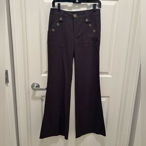 Corey Lynn Carter charcoal grey wide leg dress pants Anthropologie size 2